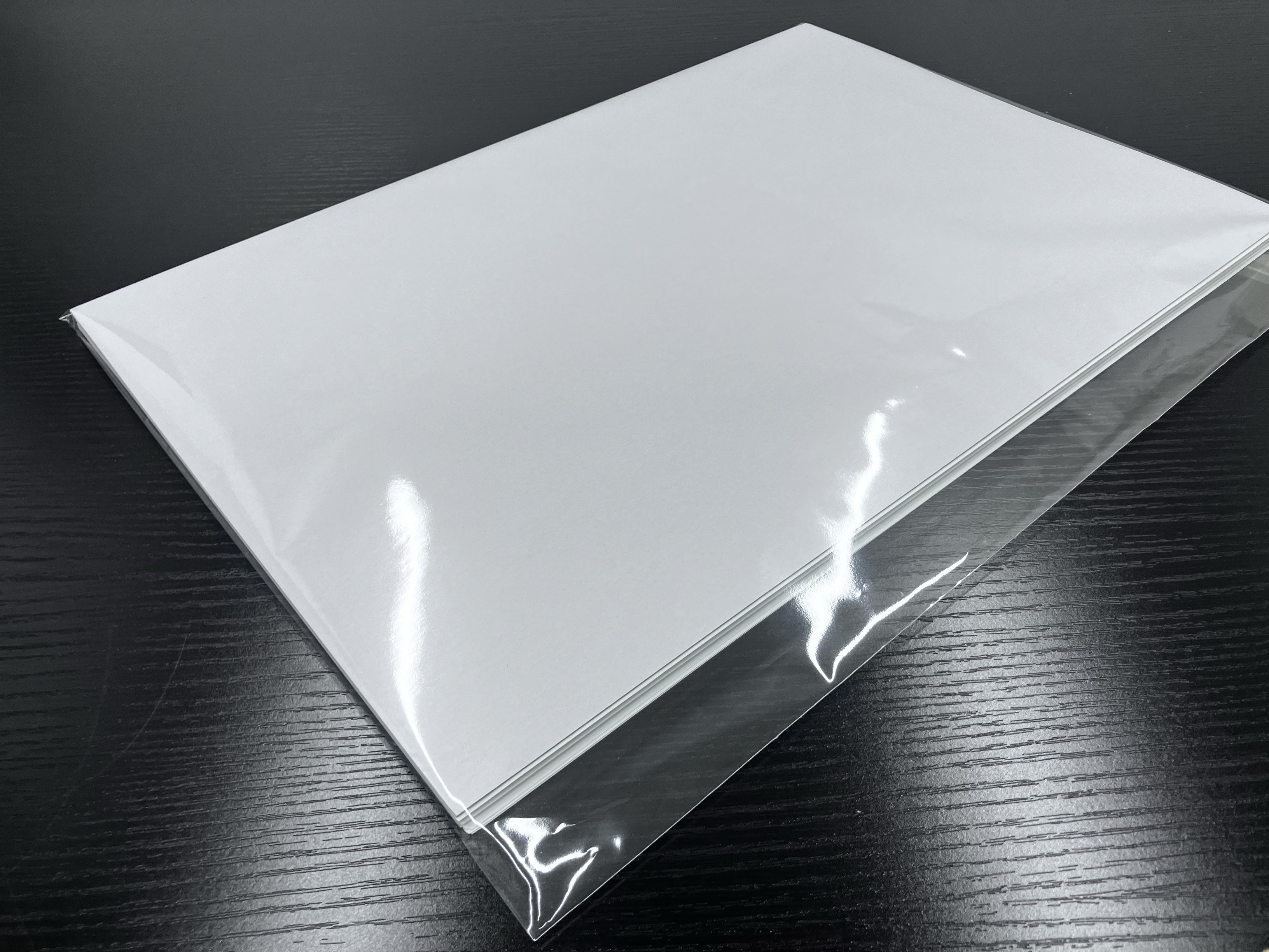 上下に当て紙+PP袋で包装